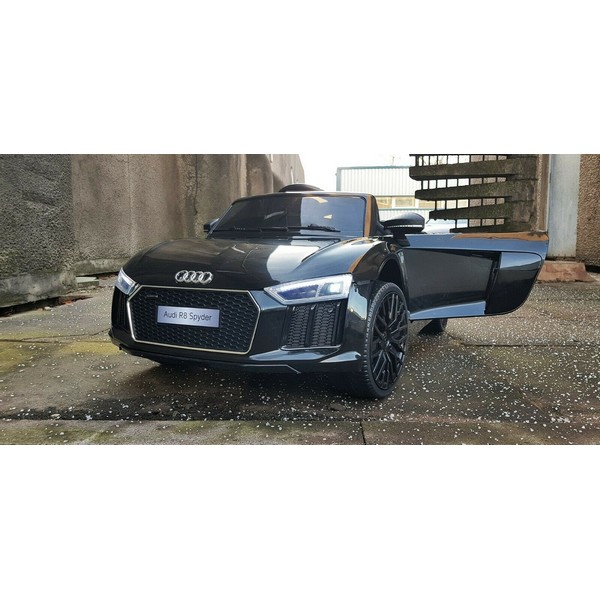 Продукт Акумулаторен Audi R8 Spyder 12V металик боя с меки гуми и кожена, модел 2022 година - 0 - BG Hlapeta